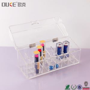 Pi bon Vann Klè Acrylic Makiyaj PO Box Makiyaj Bwòs Holder