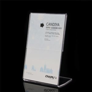 A5 Kantite moun ki Klè Acrylic Plastik Table Tant Papye Holder Table Top Siyen