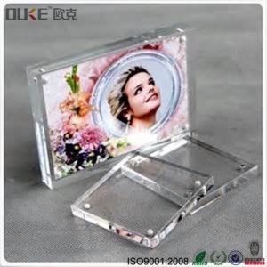 Founisè Chinwa Klè Plastik Magnet Photo Frame Acrylic renmen Photo Frame Plexiglass Magnet Photo Frame Wholesale