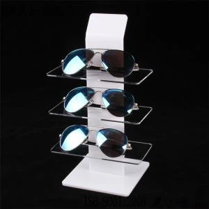 Custom Klè Linèt Kanpe lunèt Display Ka Acrylic LINÈT SOLÈY Etajè Pou vann