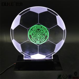 Lachin Klè 3D vizyèl Acrylic dirije lannwit limyè-Acrylic dirije limyè lanp Display
