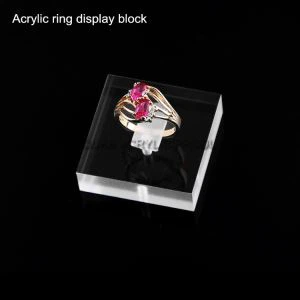 Fabricants Personnalisé konnen Acrylique bag ekspozisyon blòk
