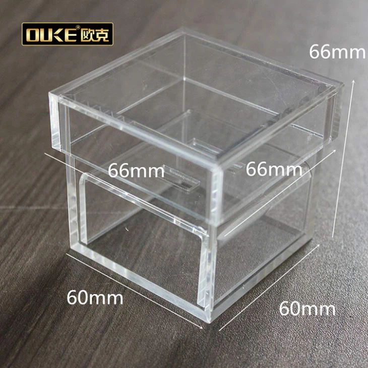Acrylic Clear Jewelry Wedding Ring Box