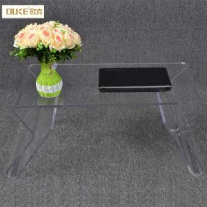 Custom Dirab Modèn Acrylic Kafe Table Mèb