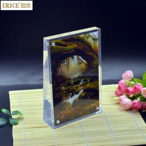 Custom Perspex Klè Acrylic blòk ankadreman